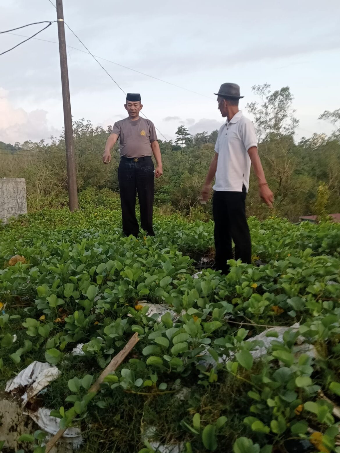 ​Sinergi Polsek Pujananting dan Kepala Pasar Doi-Doi Siapkan Landasan Tong Sampah demi Kebersihan Lingkungan