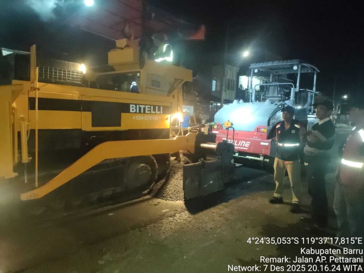 Komitmen Bupati Andi Ina Kartika Sari Terbukti Nyata: Jalan Pettarani Rp 7,6 Miliar Segera Mulus, Akses Ekonomi Barru Dipercepat