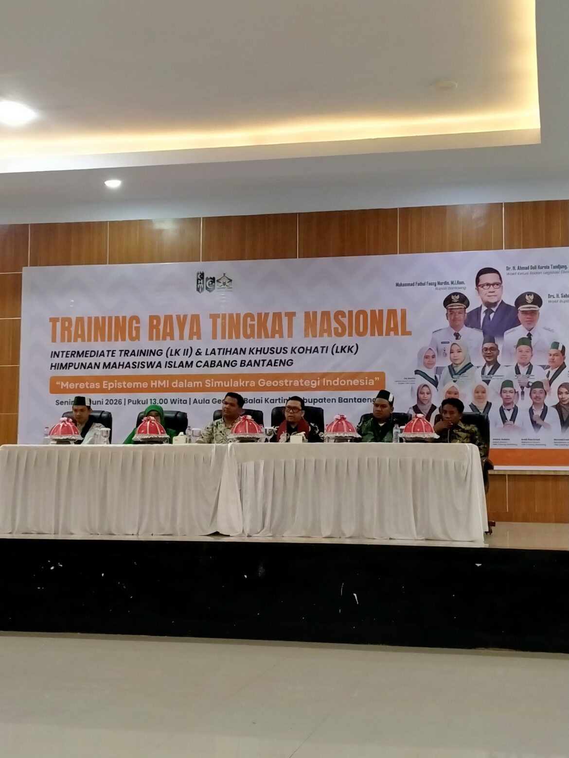 *Bupati Bantaeng Berikan Dukungan Penuh bagi Training Raya Nasional HMI Cabang Bantaeng