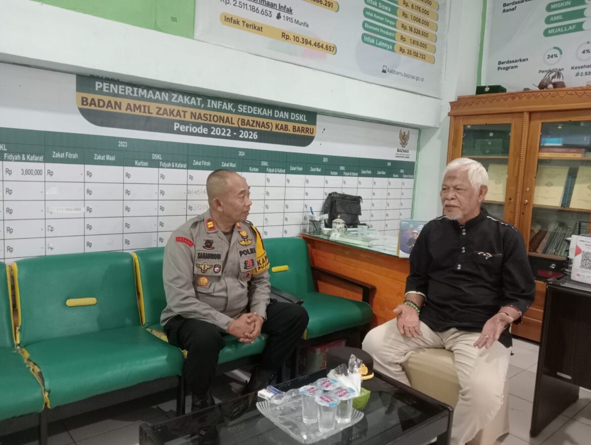 Sinergi Kemanusiaan, Kapolsek Pujananting Koordinasi dengan Baznas Barru Terkait Bantuan Korban Kebakaran