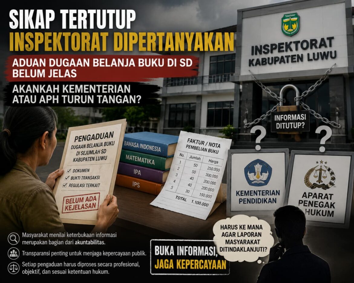 APKAN RI Luwu Soroti Kinerja Inspektorat, Aduan Dugaan Belanja Buku SD Belum Jelas, Publik Pertanyakan Efektivitas Pengawasan
