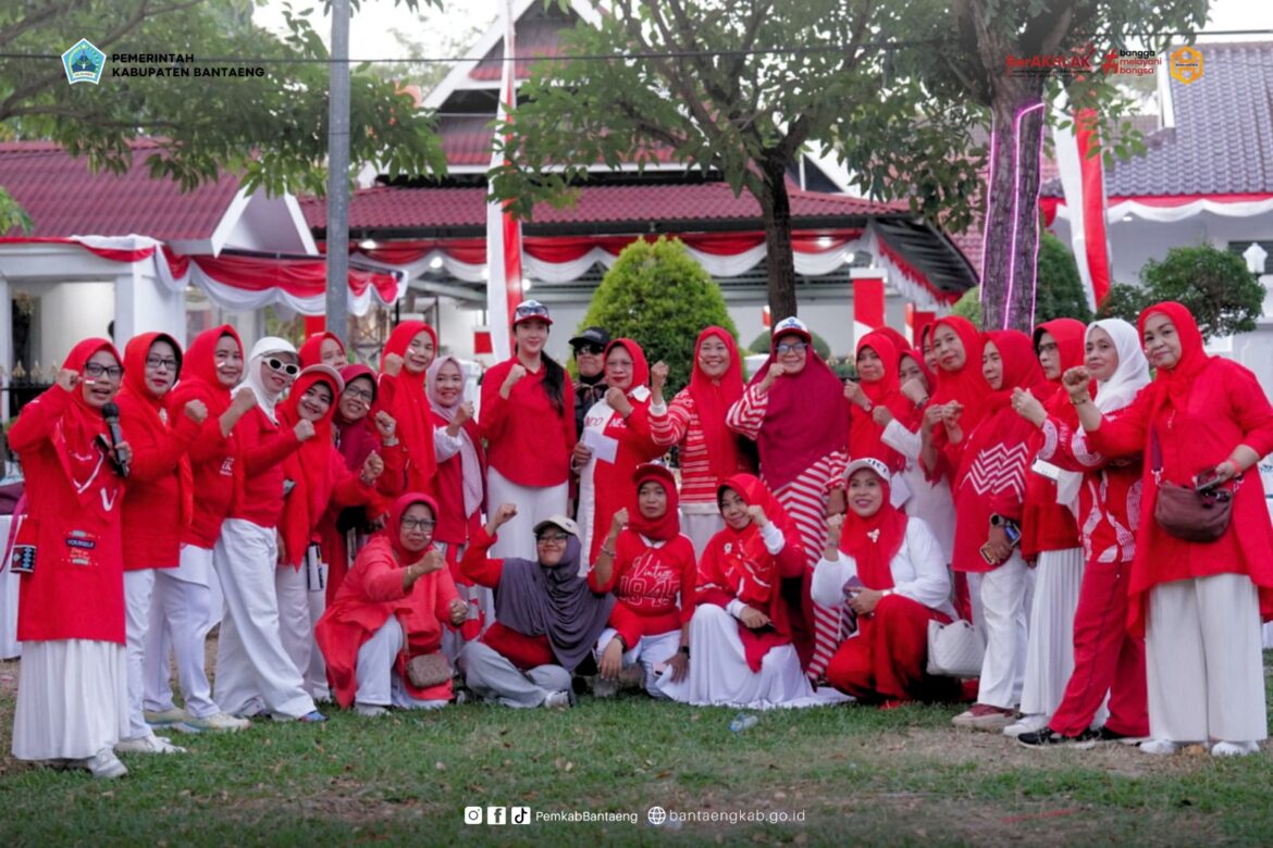 Semarak HUT ke-81 RI, Ketua TP PKK Bantaeng Ikuti Lomba Kemerdekaan