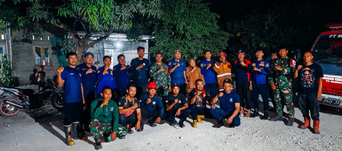 Kebakaran Lahan di Desa Lariang, PT Mamuang Gerahkan Tim Tanggap Darurat Padamkan Api