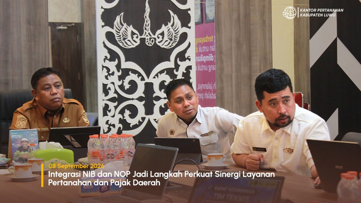 *Integrasi NIB dan NOP Jadi Langkah Perkuat Sinergi Layanan Pertanahan dan Pajak Daerah*
