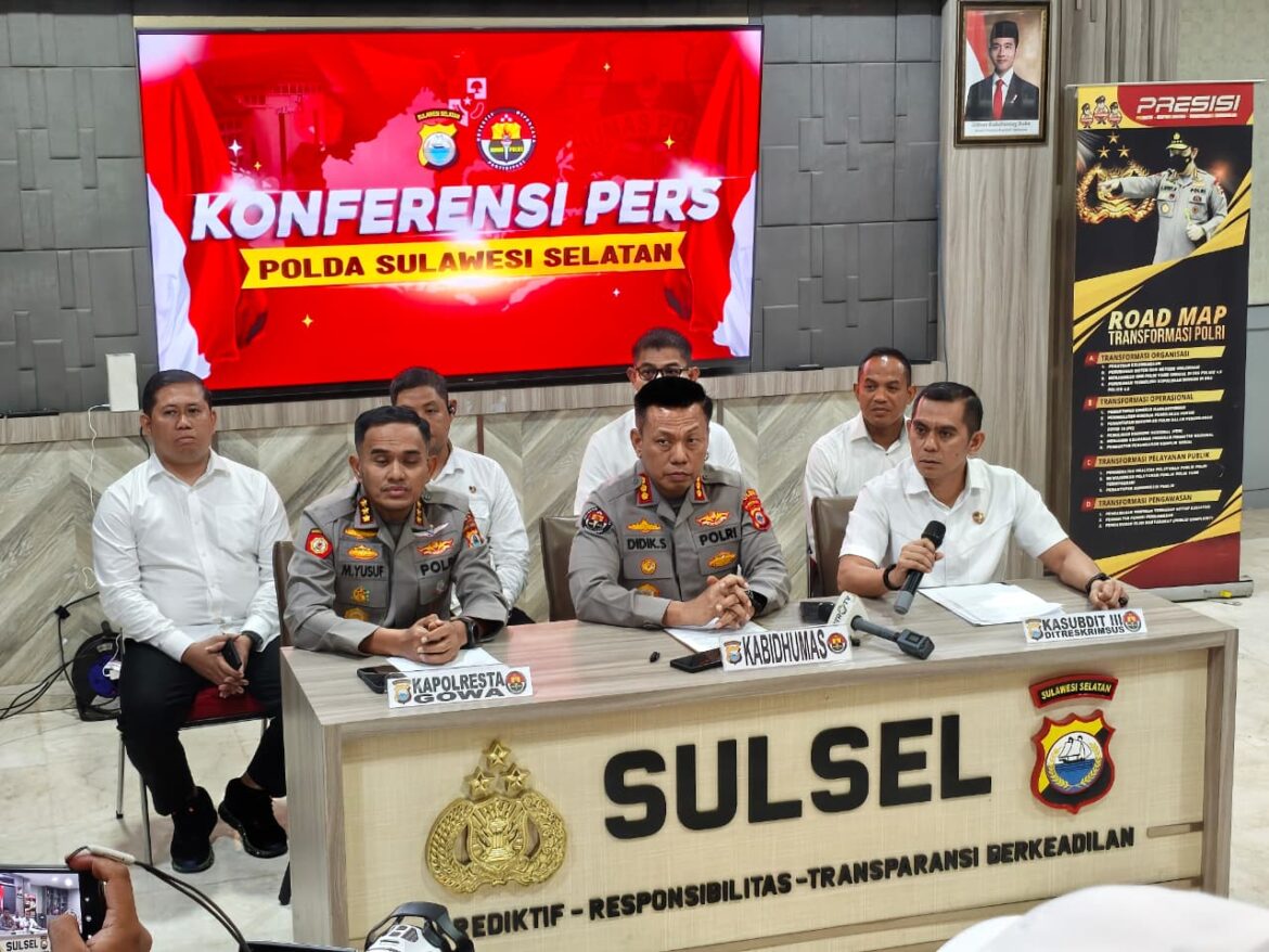 *Polda Sulsel Ungkap Perkembangan Penyidikan Dugaan Korupsi dan TPPU Terkait Perizinan di Kabupaten Gowa*