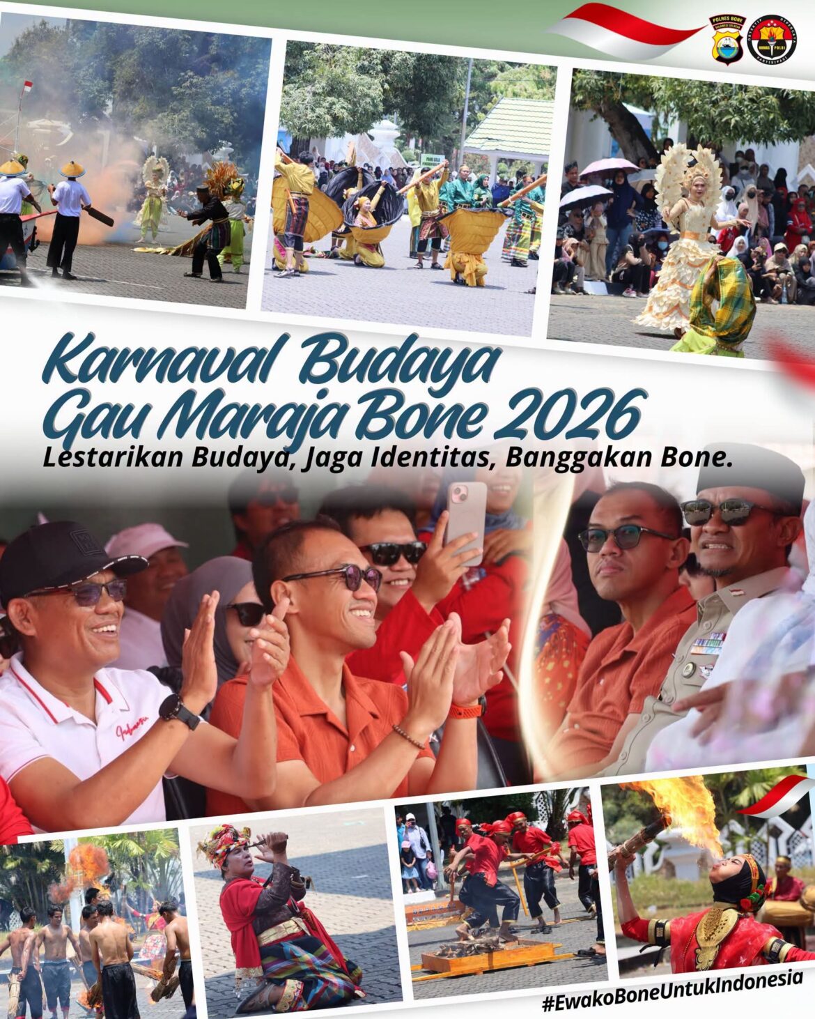 Kapolres Bone Hadiri Karnaval Budaya Gau Maraja La Patau Matanna Tikka 2026
