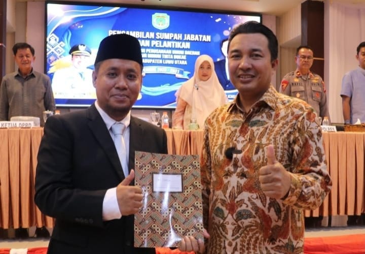 Muchammad Ichsan Lussa Resmi Pimpin Perumda PDAM Tirta Bukae Luwu Utara