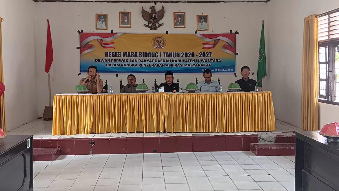 Anggota DPRD Luwu Utara, Gelar Reses Bersama Serap Aspirasi Masyarakat.