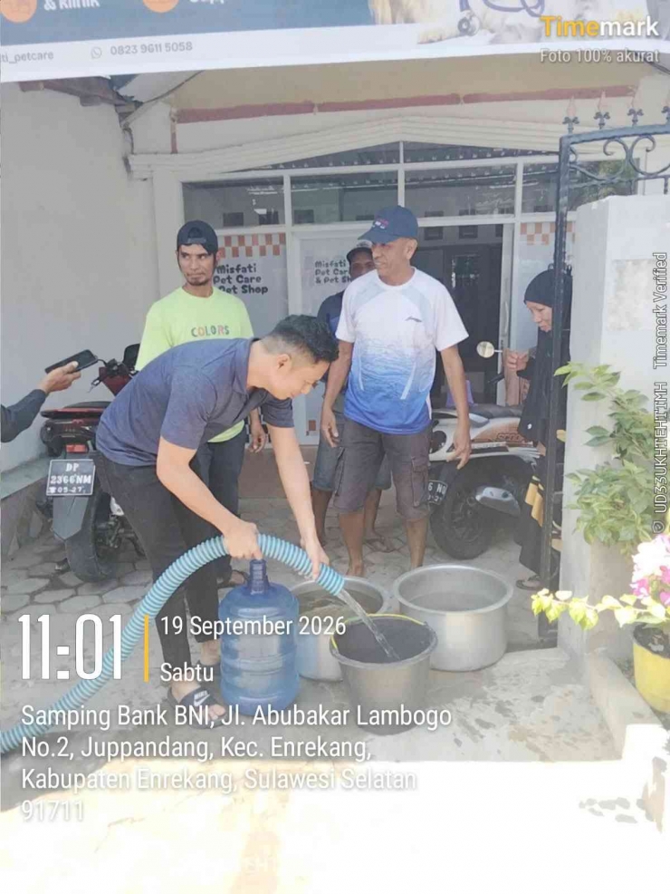 Bupati Enrekang Yusuf Ritangnga Pikirkan Sarana Air Bersih Warga