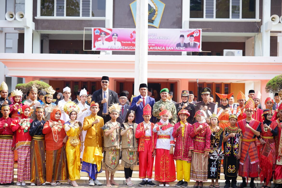 Bupati Bantaeng Pimpin Upacara Hari Sumpah Pemuda ke-98, Tekankan Pentingnya Karakter Generasi Muda